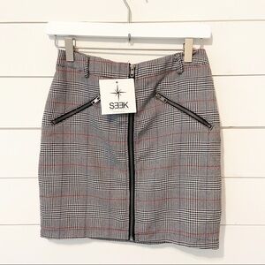 NEW SEEK The Label | Y2K 2000’s Inspired Plaid Mini Skirt size M